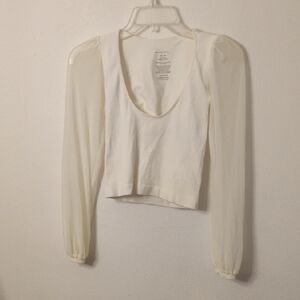 Intimatley By Free People Chic Cream Long Sleeve Women's XS/S